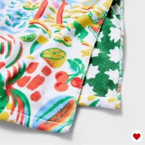 Roller Rabbit x Target Vacation reversible large two person beach towel